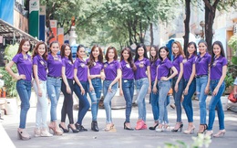 Thí sinh Hoa khôi du lịch Việt Nam 2017 khoe dáng trên phố