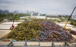 7 ngày qua ảnh: Xe đạp "rác" chất thành đống cao như núi ở Trung Quốc