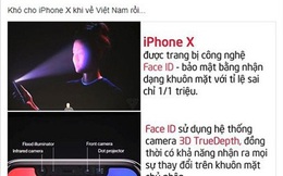 IPhone X “triệu người mong” trình làng và bi hài chuyện Face ID
