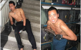 Sự thật phía sau bức hình nam thanh niên ngủ gục bên cầu thang gây xúc động