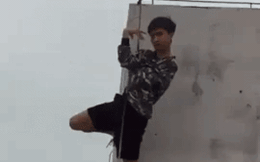Mê Next Top Model, chàng SV Kiến Trúc lên sân thượng đu dây với ekip "cố vấn" có tâm như thật