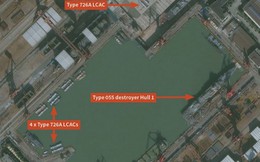 Vệ tinh phát hiện loạt tàu đổ bộ đệm khí mới của Trung Quốc