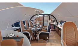 Thiết kế mới của Airbus gây sửng sốt vì trần máy bay "trong suốt", giúp hành khách nhìn ngắm bầu trời