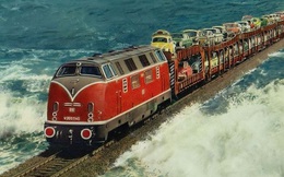 Cận cảnh tàu hỏa chạy xuyên biển - công trình vĩ đại của người Đức giống hệt như One Piece