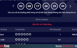 Người trúng Jackpot 105,5 tỷ đồng vẫn chưa lĩnh thưởng
