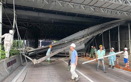 Tài xế tông sập giàn giáo ở hầm Thủ Thiêm nói gì?