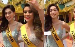 Clip: Phương Nga tiếp tục thể hiện phong thái "không phải dạng vừa" khi đứng cạnh hai ứng viên sáng giá đến từ Peru và Paraguay