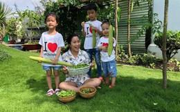 Vườn rau xanh tươi mơn mởn trong biệt thự tiền tỷ do chồng Ốc Thanh Vân trồng "tặng" 4 mẹ con
