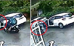 Clip: Nữ tài xế mở cửa ô tô kiểu 'giết người', gây họa cho xe máy