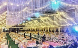 Xôn xao rạp cưới "khủng" được trang hoàng lộng lẫy trị giá hơn 800 triệu, dùng 100% hoa tươi ở Vĩnh Phúc
