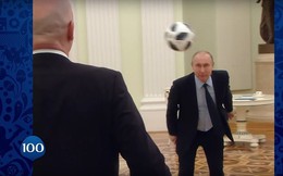 Xem Tổng thống Putin tung bóng điêu luyện cùng Chủ tịch FIFA