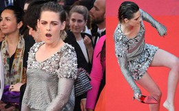 Quá mệt mỏi với LHP Cannes, Kristen Stewart ngáp ngái ngủ và cởi luôn giày cao gót trên thảm đỏ