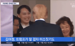 Khoảnh khắc ấn tượng: Em gái ông Kim Jong-un trò chuyện vui vẻ với Tổng thống Trump