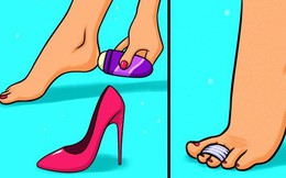 Muốn đi giày cao gót mà không sợ đau chân, nữ giới áp dụng không cần nghĩ ngay chùm mẹo vặt này