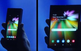 Smartphone màn hình gập của Samsung xuất hiện, chỉ khoe tí thôi chứ chưa có hàng chuẩn đâu