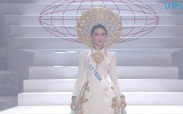 Mỹ nhân Việt Nam suýt vấp ngã trong đêm chung kết Hoa hậu Quốc tế 2018