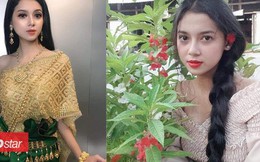 Mới xuất hiện một cô gái người Khmer xinh đẹp hết nấc khiến dân mạng tưởng nhầm là con lai