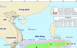 Áp thấp nhiệt đới giật cấp 9 có thể mạnh thành bão hướng vào Biển Đông