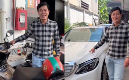 Phó GĐ Điền Quân phải đi xe máy cũ, thủng yên, trái ngược khó tin với Trấn Thành, Ngô Kiến Huy