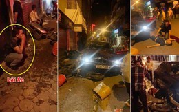 Kinh hoàng ô tô BMW tông ngã gục hàng loạt người trên phố Mai Hắc Đế