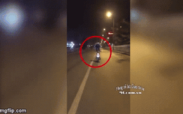 Clip: Thanh niên thích thể hiện và cái kết đầy đau thương giữa đường