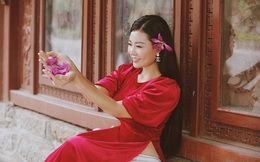 Diễn viên Thanh Hương duyên dáng, xinh đẹp trong tà áo dài