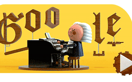 Tri ân Johann Sebastian Bach, gã khổng lồ Google lần đầu tiên trong lịch sử dùng thứ này