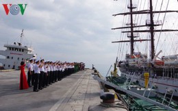 Tàu buồm 286 - Lê Quý Đôn thực hiện huấn luyện thực hành trên biển