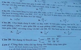 Thầy giáo bắt trend cực mạnh, in lời bài hát của Đen Vâu vào đề thi cho học sinh... xả stress!