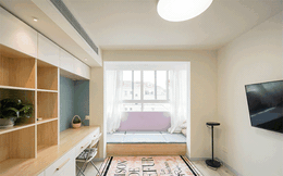 Căn hộ 39.5m² trong khu tập thể cũ vẫn đủ để thiết kế một không gian 2 phòng ngủ hiện đại và đẹp mắt