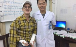 Bị ngã rạn xương cả hai tay, Quang Anh (Về nhà đi con) vẫn cố chịu đau bay 2 tiếng từ Sài Gòn về Hà Nội chữa trị