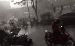 Mưa giông dữ dội từ cuối chiều ở Hà Nội, 1 nam thanh niên bị cây si đổ trúng tử vong