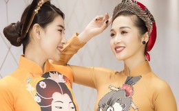 20 người đẹp trình diễn bộ sưu tập áo dài "Cảm hứng Nhật Bản" của NTK Nhật Dũng