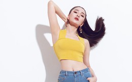 Lệ Quyên khoe eo thon, vai trần quyến rũ