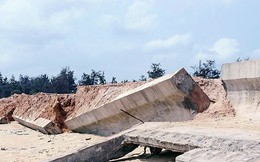 Kiểm điểm lại vụ kè 80 tỷ ở Bình Định mới làm đã tan nát