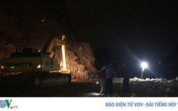 Sập mỏ đá tại Quảng Ninh, 1 công nhân mất tích
