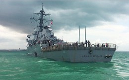 Mỹ nói lý do giấu tàu USS John McCain khi ông Trump thăm Nhật