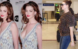 1 năm trước còn gây sốt vì đẹp đến mơ hồ, Anne Hathaway giờ đây khiến fan không nhận ra khi phát tướng vì bầu bí