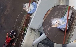 Nhân tố vàng trong làng nhận ship: Buộc giỏ thả xuống sân nhận trà sữa, các cô gái tiếc ngẩn ngơ vì kéo chưa lên đến nơi đã bị đổ hết