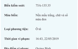 CSGT làm rõ bất minh cấp biển số 'VIP' cho xe Lexus ở Huế
