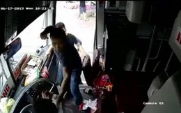 Clip: Côn đồ lộng hành tấn công tài xế và phụ xe khách tuyến Hải Phòng - Vinh