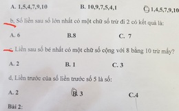 Đề kiểm tra Toán lớp 1 với nhiều câu hỏi hại não, phụ huynh người đồng tình người phản đối gay gắt
