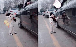 Hành động của cậu bé 1 tuổi khiến người lái xe xả rác bừa bãi phải xấu hổ