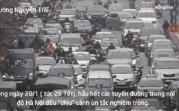 Clip: Hà Nội ùn tắc mọi ngả đường nội đô ngày 26 Tết
