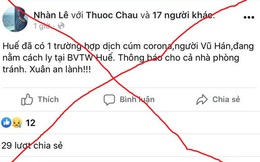 Phạt 12,5 triệu đồng đối với Facebooker tung tin thất thiệt về virus corona