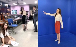 BTV thời tiết xinh đẹp Xuân Anh hé lộ hậu trường hài hước, không thể thấy trên tivi