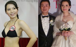 Sắc vóc vợ hai kém 14 tuổi của MC Anh Tuấn thời đi thi Hoa hậu Việt Nam
