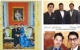 Vợ chồng Quốc vương Thái Lan phát hành thiệp mừng năm mới, đáng chú ý là 4 người con trai không được thừa nhận có hành động bất ngờ