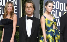 Thảm đỏ Quả Cầu Vàng: Taylor Swift chặt chém với hình ảnh siêu nữ tính, Brad Pitt - Jennifer Aniston bất ngờ "hội ngộ"