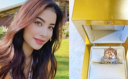 Phạm Hương làm dân tình ghen “nổ mắt” với món quà khủng dịp Valentine: Nhẫn kim cương to thế này, ai làm lại chị?